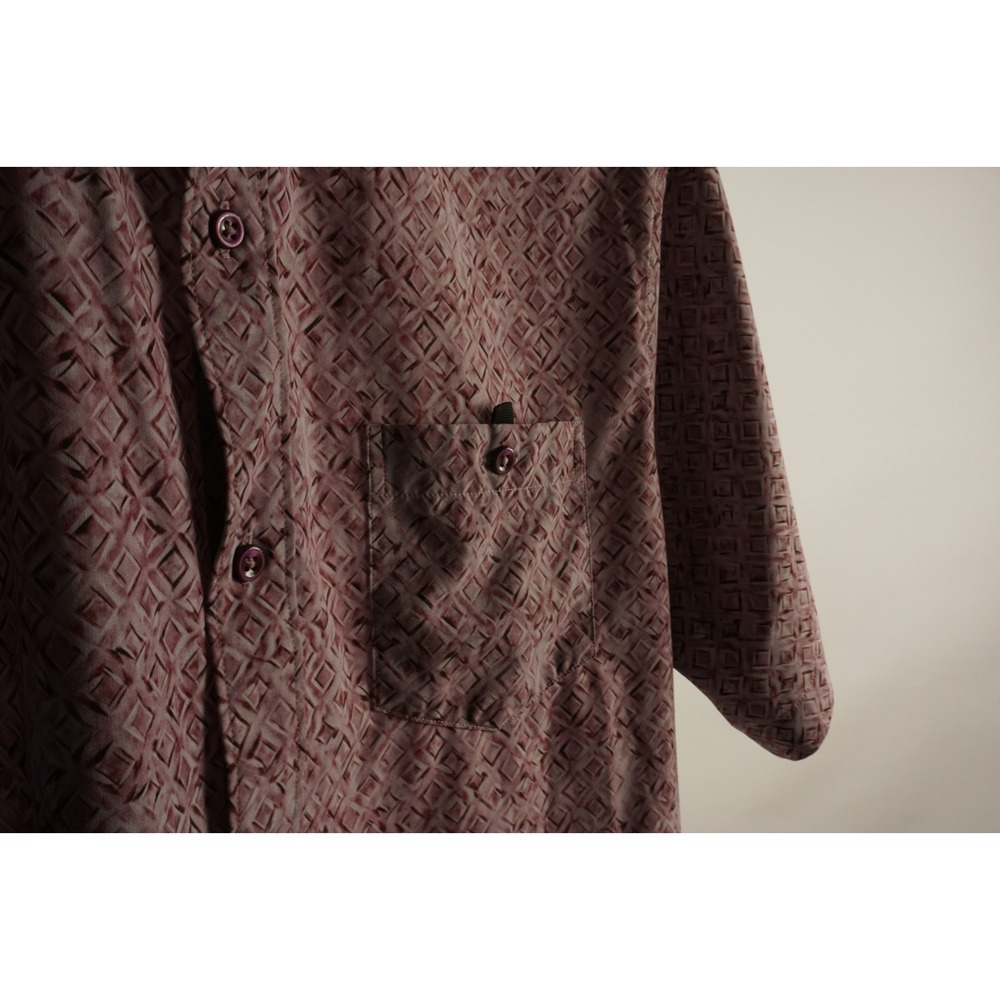 7 Diamonds Track Stars Woven Stretch Performance Button Shirt Mens XL Geometric - Picture 6 of 8